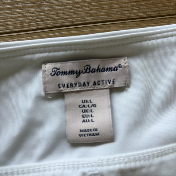 Tommy Bahama Island zone Golf Skort Size Large White Pull-on Stretch Size Large - Picture 3 of 7